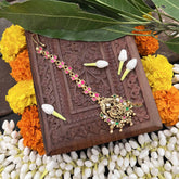 Vriksham Fusion Style Peacock Design Style 1 Gram Gold Maang Tikka-G20347